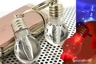 PS, PVC Malzeme Promosyon hediyeler için yüksek parlak beyaz baskılı led el feneri anahtarlık