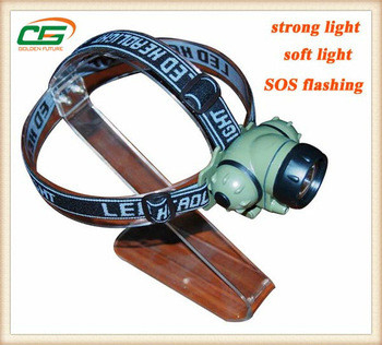 Endüstriyel 3W Cree LED kafa IP65 AC85 - 265V, su geçirmez kafa feneri el feneri.