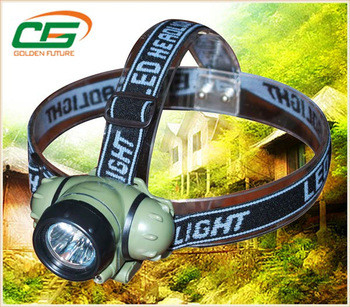 Lityum İyon 3W şarjlı LED kafa feneri Cree, beyaz LED Headtorch