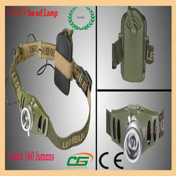 Uzun ömrü 3w Reachargeableled Cree Far plastik, yüksek güç LED Far