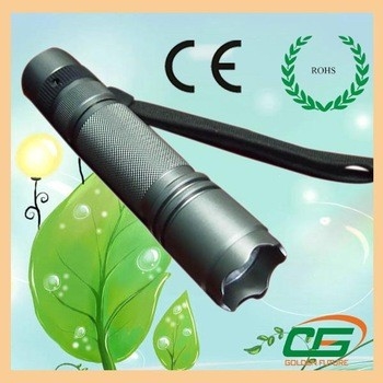 Yüksek güç CREE LED el feneri 3 Watt, askeri süper parlak el feneri