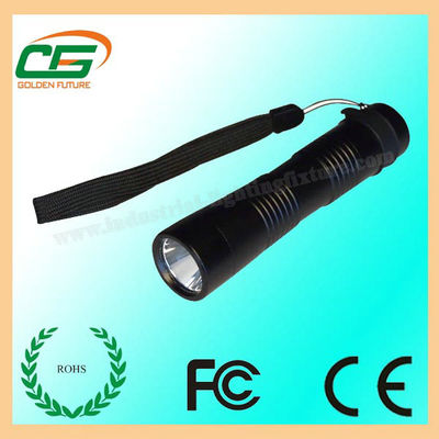 3 Watt CREE LED Şarj Edilebilir Fener, Taktik Led El Feneri DC4.5V Alüminyum