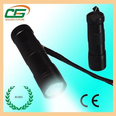 Siyah Küçük Yüksek 3pcs 1.5V AAA Piller ile El feneri Powered