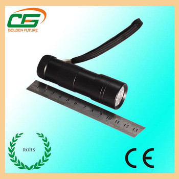 Beyaz 12pcs alüminyum LED el feneri el feneri LED, AAA LED el feneri