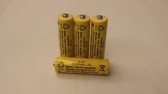 AA 1.2V 900mAh NiCD Şarj Edilebilir El Feneri Pili Şarj Edilebilir Meşale Pili
