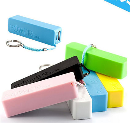 Ipad / MP3 / MP4 için 2200mAh Mini cep telefonu güç bankası anahtarlık