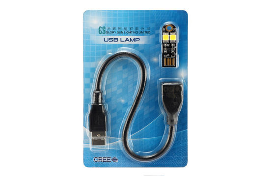 Siyah / beyaz serin beyaz Mini USB Lambası Laptop Klavyesi için
