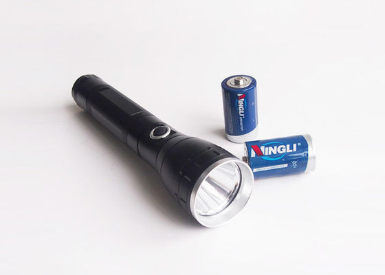 5W Acil Alüminyum Alaşım Polis cree led meşale ile 2 * D Pil