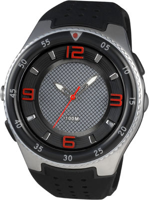 Mens Round Sportif Analog Saatler Led Meşalesi ve 100m Suya Dayanıklı