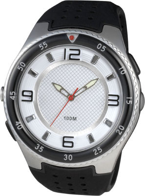 Mens Round Sportif Analog Saatler Led Meşalesi ve 100m Suya Dayanıklı