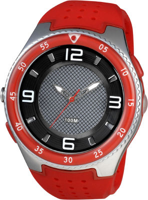 Mens Round Sportif Analog Saatler Led Meşalesi ve 100m Suya Dayanıklı
