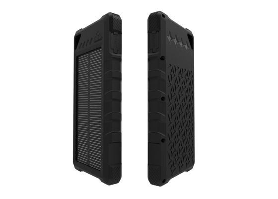 Plastik Suya Dayanıklı USB 5V 2A Li-polimer Güneşli 16000mAh Güç Bankası