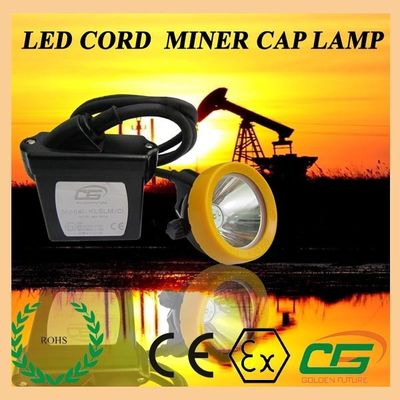 15000 lux su geçirmez LED madenciliği ışık ATEX taşınabilir, 6.5Ah madenciler kask