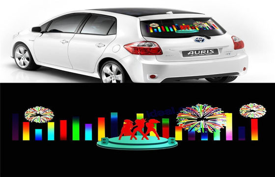 Araç İçi Müzikli Ritim Lambası, Reklam Posteri EL Car Sticker, Düşük Güç Tüketimi ile