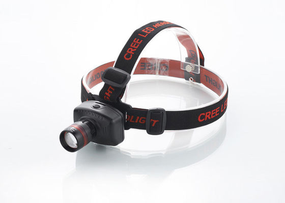 Zoom LED Head Torch 180LM, kırmızı halkalı, şarj edilebilir far, koşu için