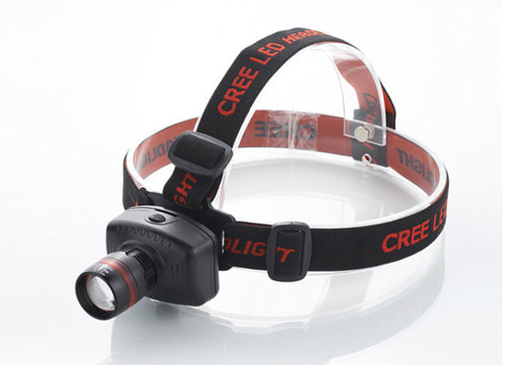 Zoom LED Head Torch 180LM, kırmızı halkalı, şarj edilebilir far, koşu için