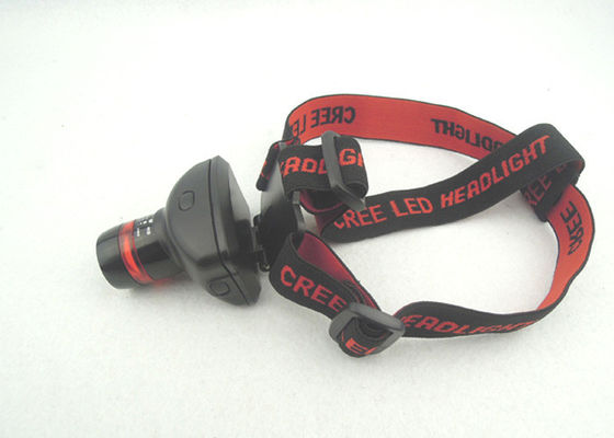 Zoom LED Head Torch 180LM, kırmızı halkalı, şarj edilebilir far, koşu için