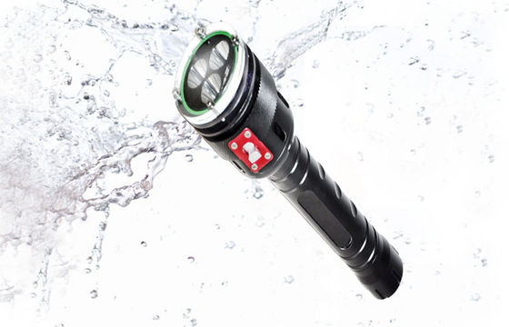 Siyah 2400LM LED Dalış Meşalesi