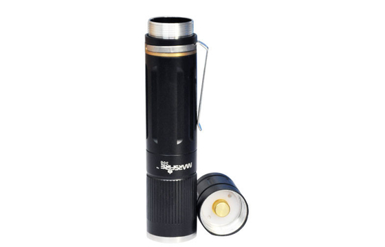 800lm 3.7v Cree şarj edilebilir meşale meşale, süper güç kamp için siyah Led El feneri